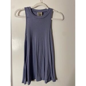 Free People Tank Top‎ XS Purple Sleeveless Ribbed Casual Athleisure